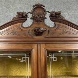 Italian Renaissance-style walnut library circa 1850