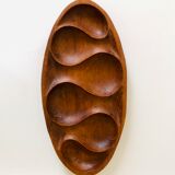 L46cm teak tray by Laur Jensen for Odense Denmark