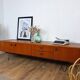 Enfilade scandinave basse en teck et métal