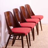 Chaises de salle à manger vintage par Radomír Hofman, années 1960, ensemble de 4