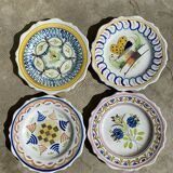 18th century Nevers earthenware plates