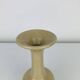 Vase céramique beige, col évasé, vintage