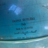 Luminous terrestrial globe Grange Batlière 1975