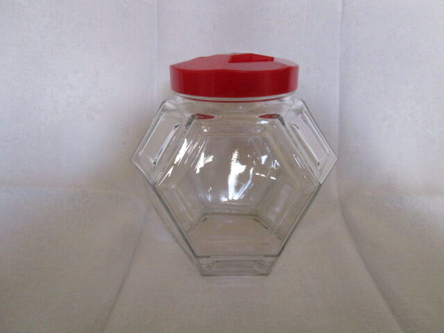 Old glass jar of grocery store