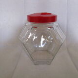 Old glass jar of grocery store