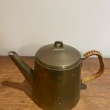 Jugendstil brass teapot