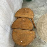 Set of 3 tripod stools