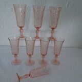 8 glasses Rosaline champagne glass Luminarc France