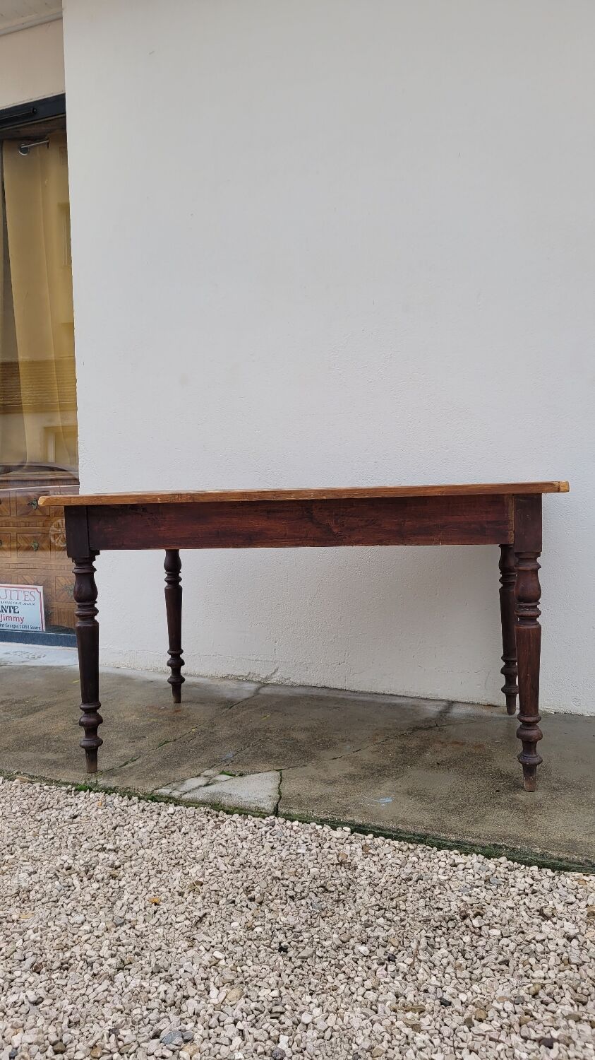 Antique Louis Philippe style farmhouse bistro table