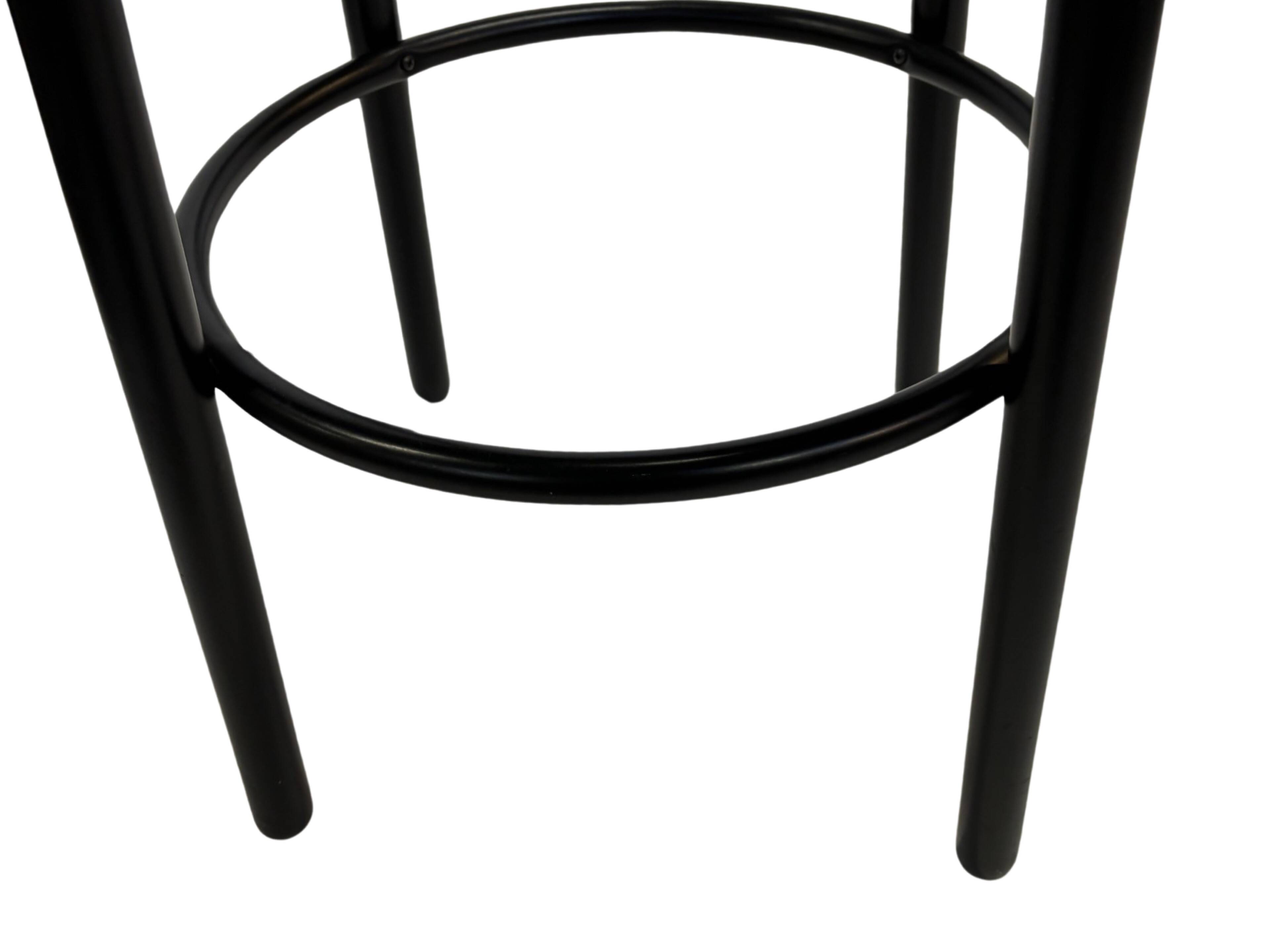 Set of four vintage bar stools - webbing Italian design