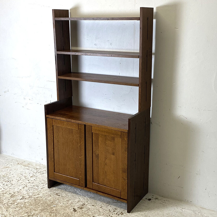 Modular shelf solid oak vintage 80's