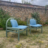 Pair of vintage Baumann armchairs, Argos model