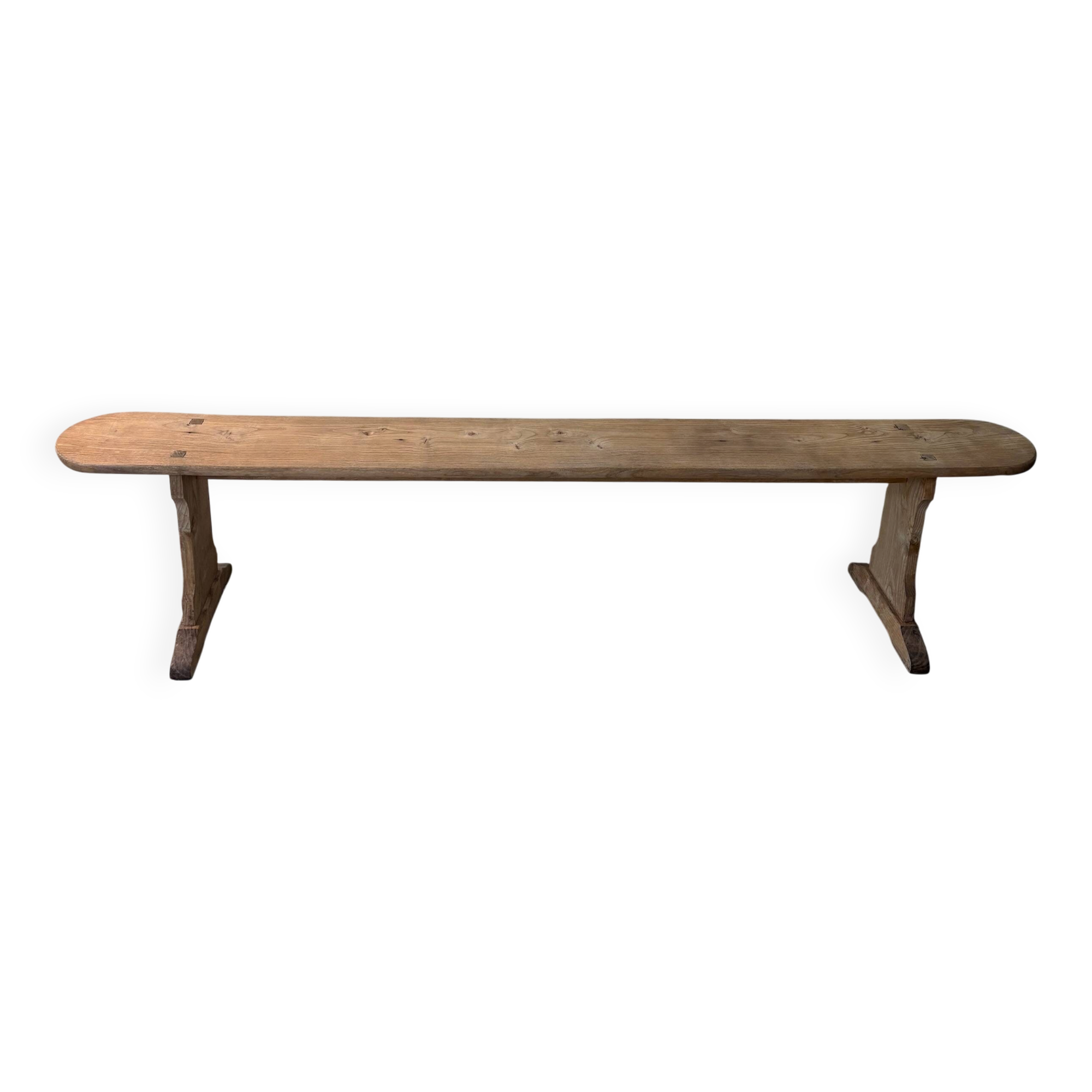 Raw wooden bench