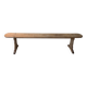 Raw wooden bench