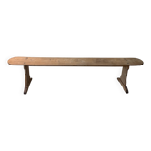 Banc en bois brut