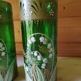 Lot of enameled vases