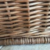 Wicker laundry basket