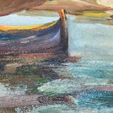 Ancient table, marine, oil on canvas year 70