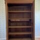 Napoleon III period library cabinet in blond walnut circa 1850-1880