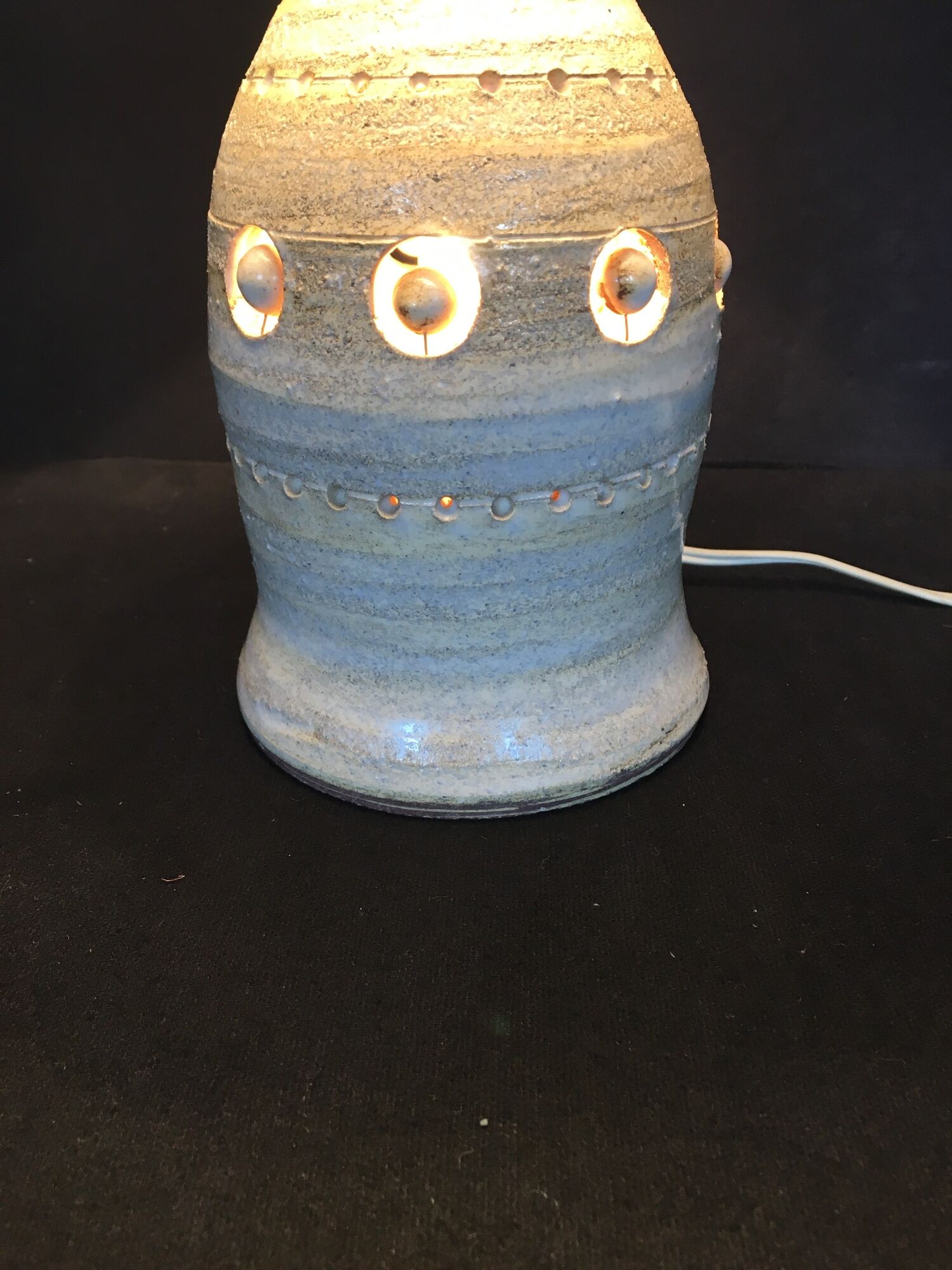 Ceramic lamp by Georges Pelletier, years 50