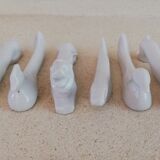 6 porcelain knife holders