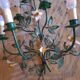 Applique decor de fleurs en métal