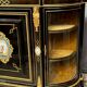 Napoleon III style credenza with four Sèvres medallions.