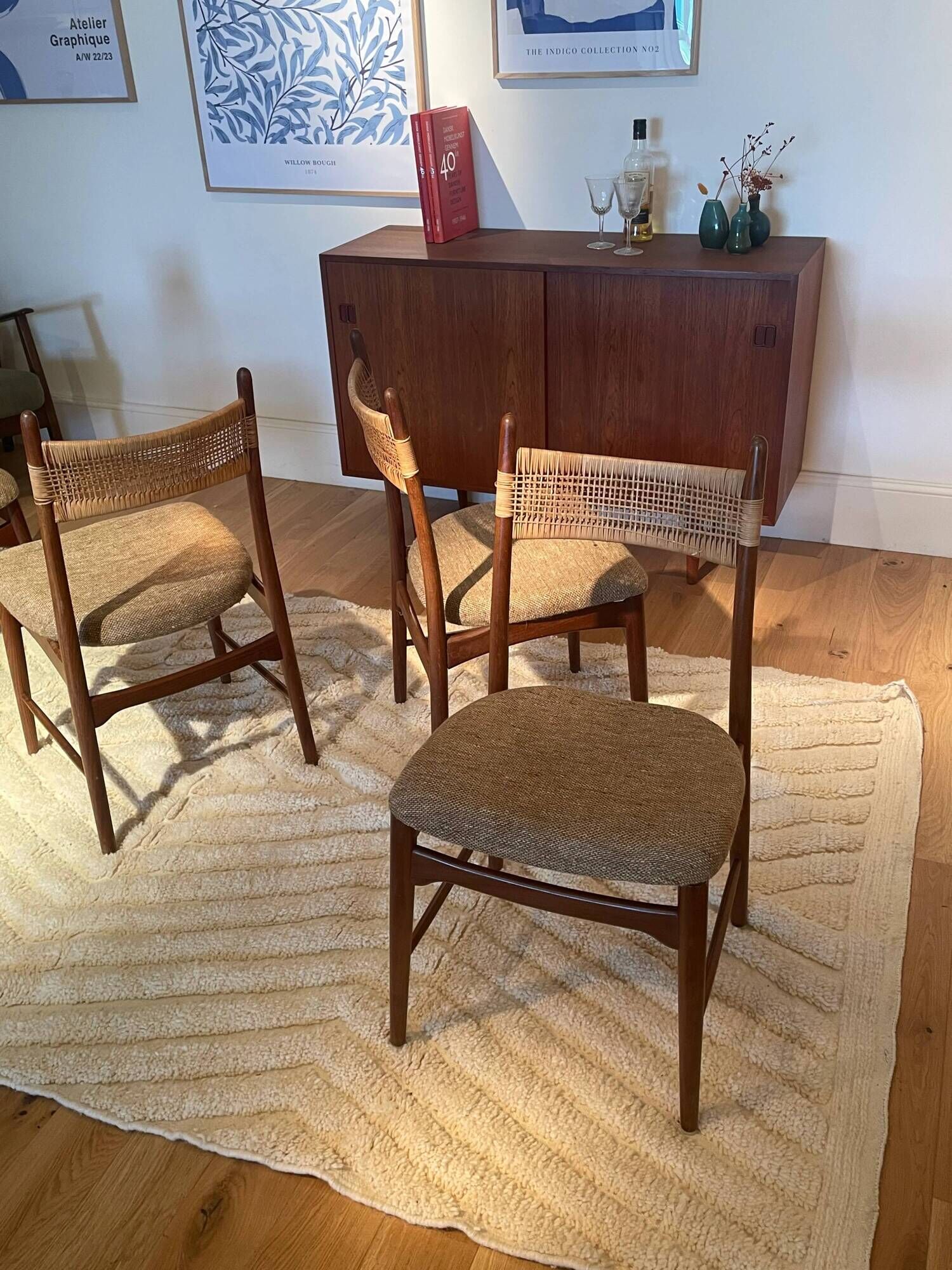 Vintage Scandinavian chair "Hanne" in teak (4 available)