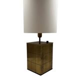 Hollywood regency brass table lamp base, Romeo Rega Italy, 1970s