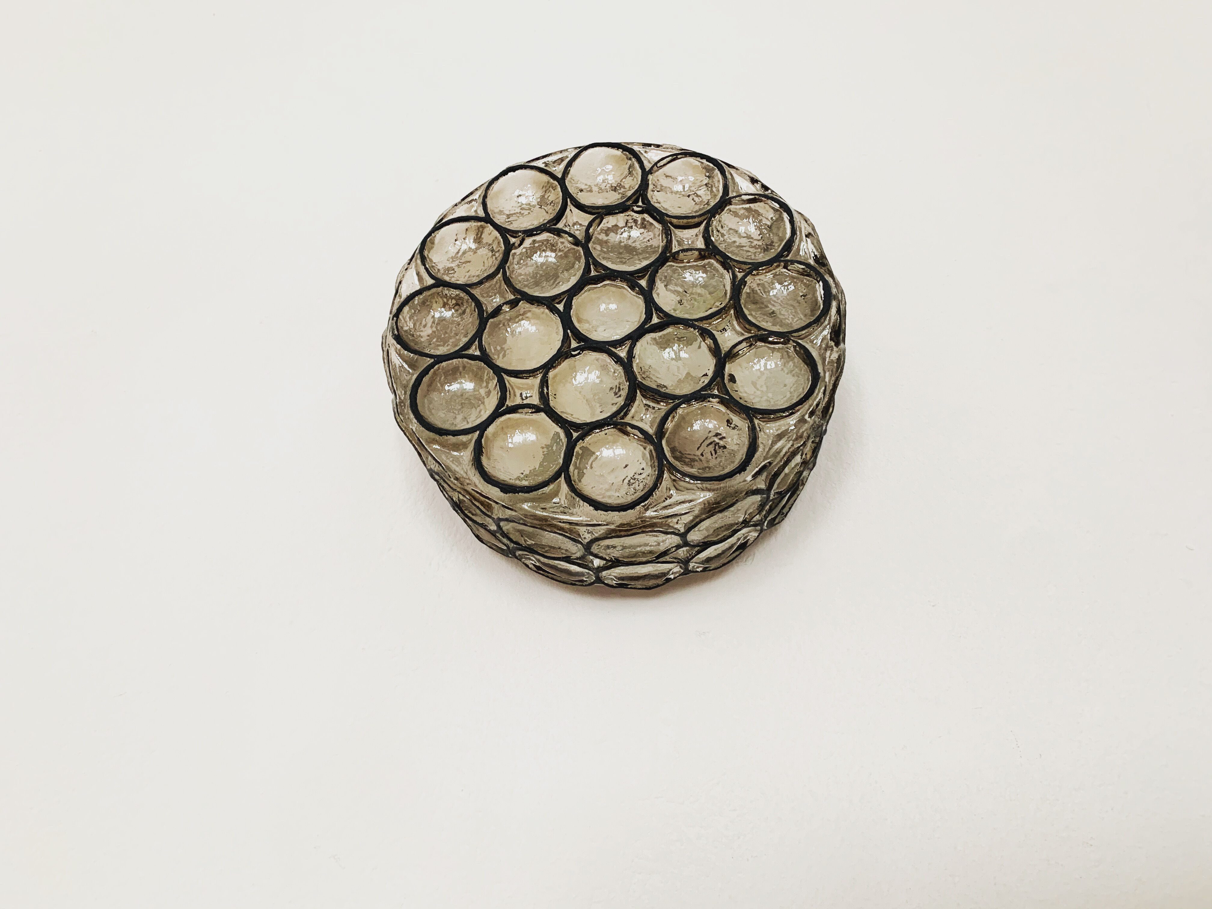 Iiron ring design wall or ceiling lamp by Limburg