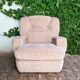 Fauteuil en velours côtelé années 70
