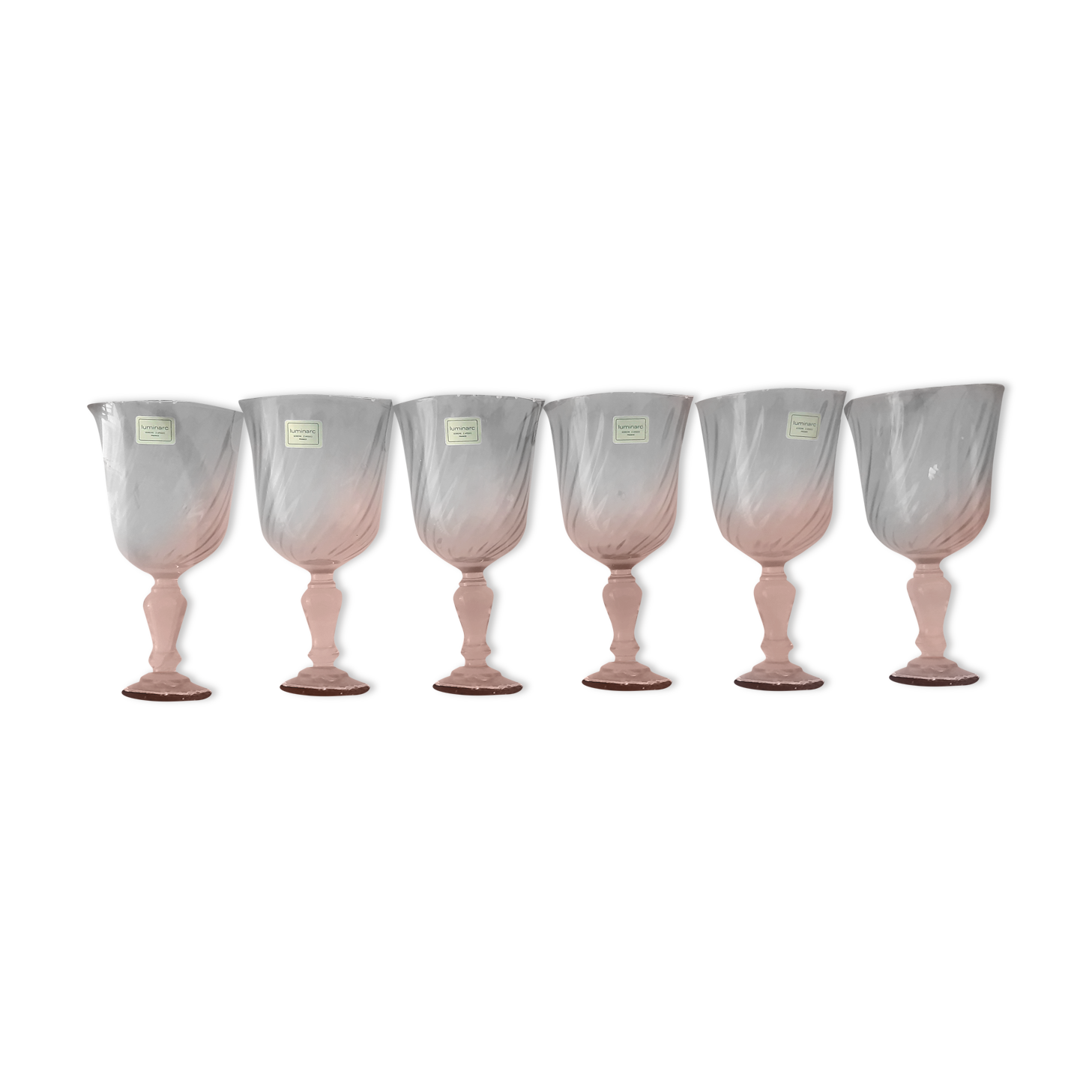 6 Luminarc Rosaline glasses