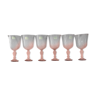 6 Luminarc Rosaline glasses