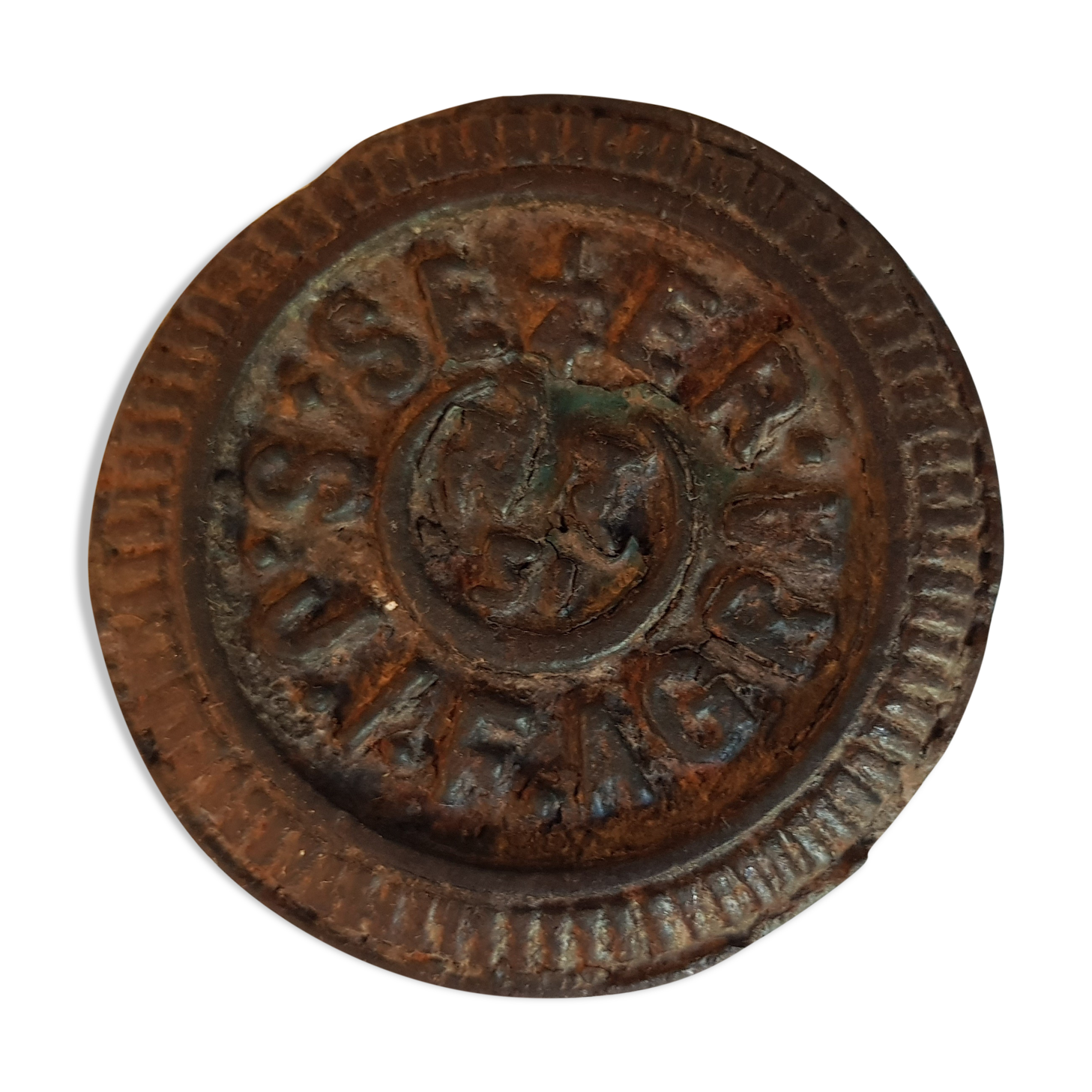 English cast iron measuring weight ideal for paperweights