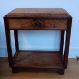 Louis Majorelle Art Nouveau bed + 2 bedside tables