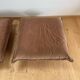Vintage armchair and ottoman, brown velvet, Switzerland 1960