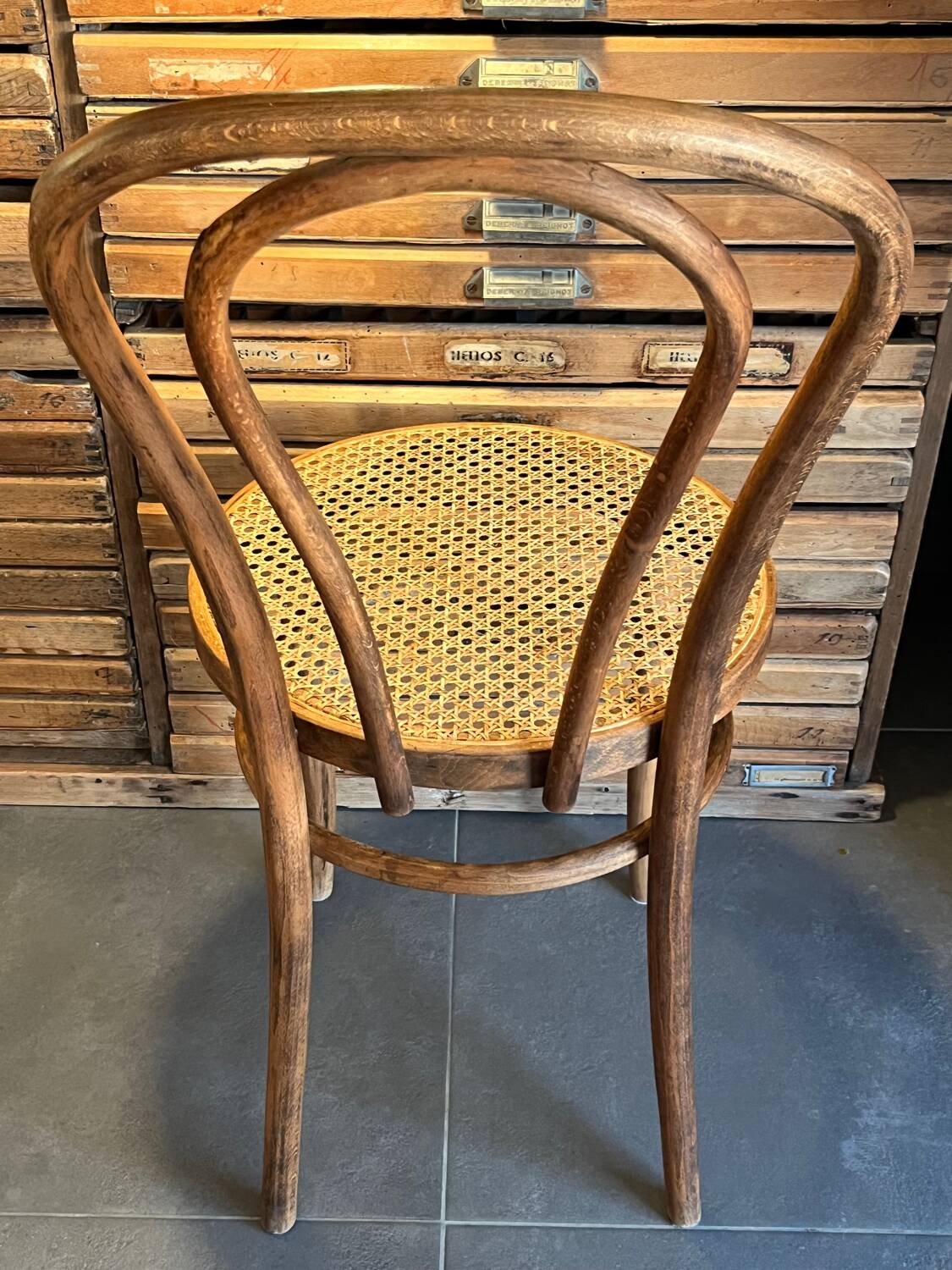 Thonet cane chairs