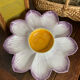 Divided plate, large ceramic flower, Italy