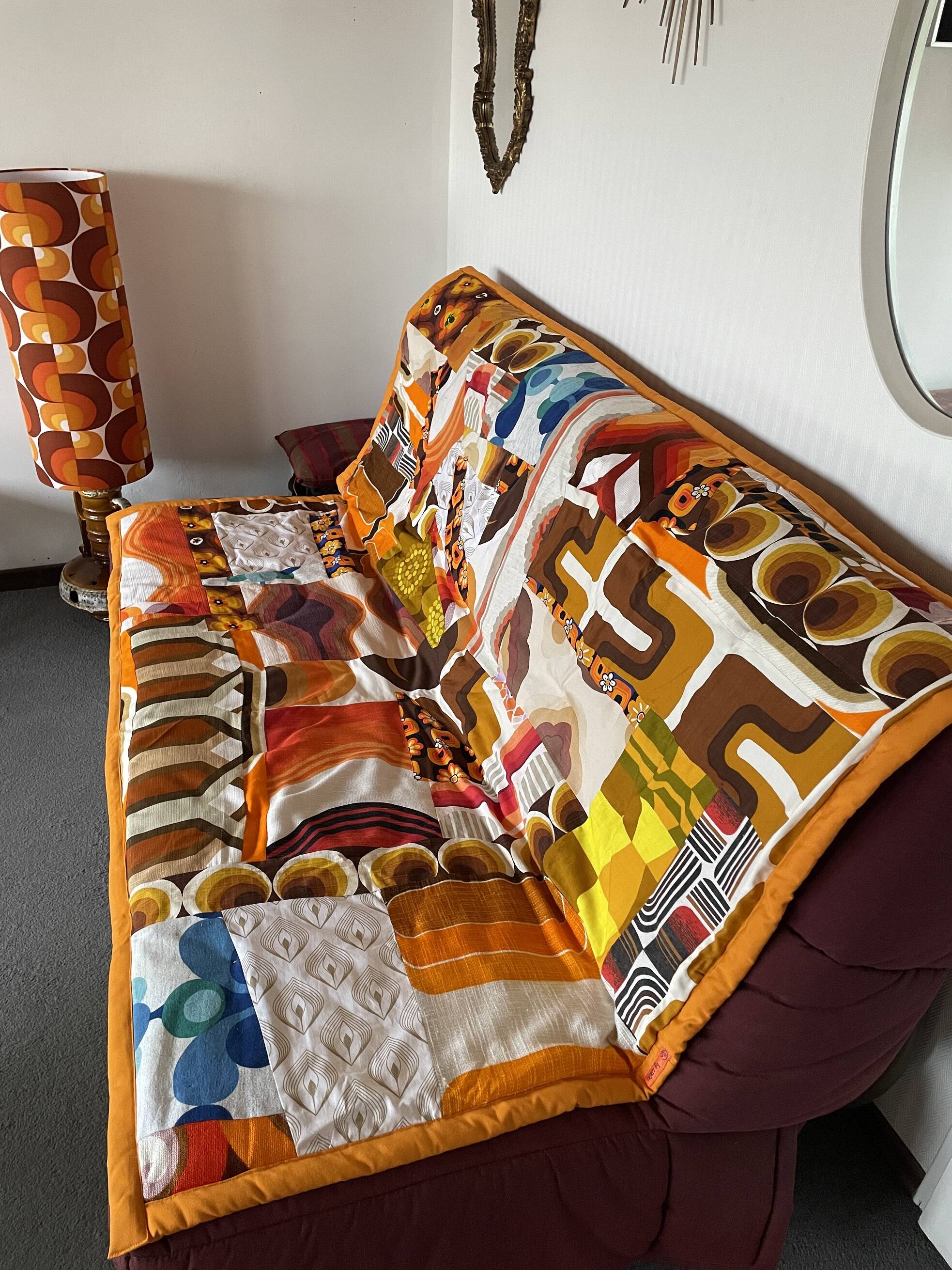 Couverture en patchwork vintage