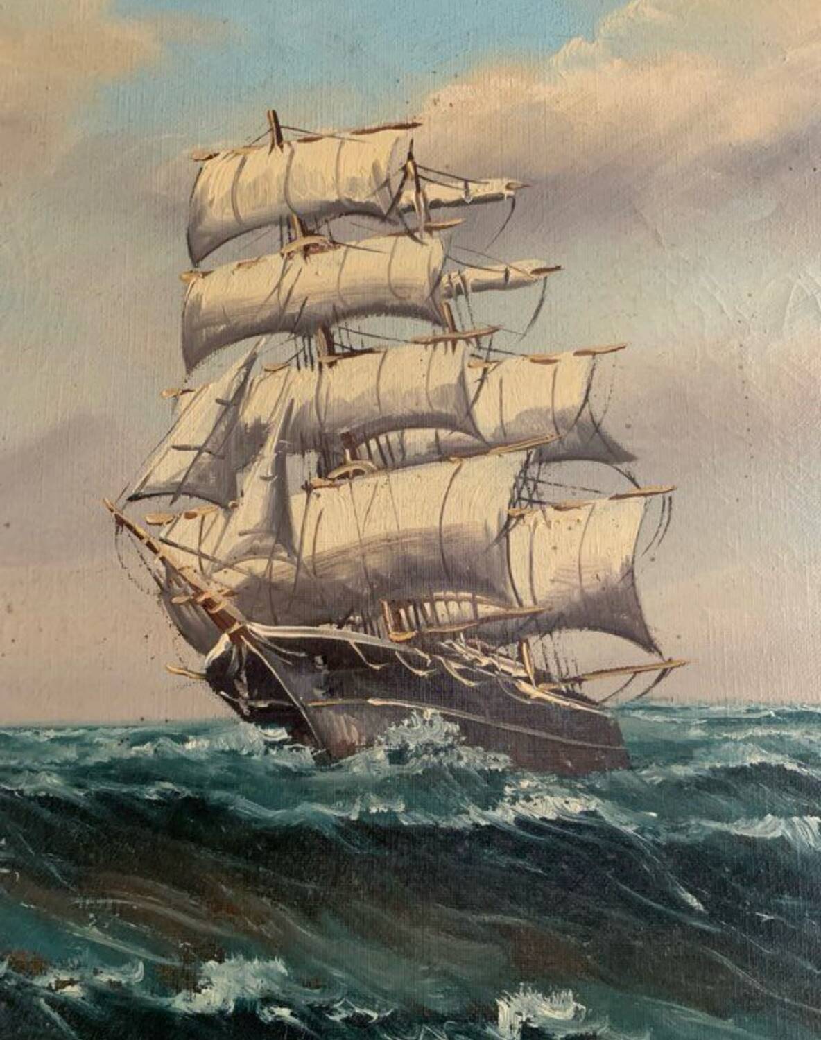 Old marine painting