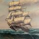 Old marine painting