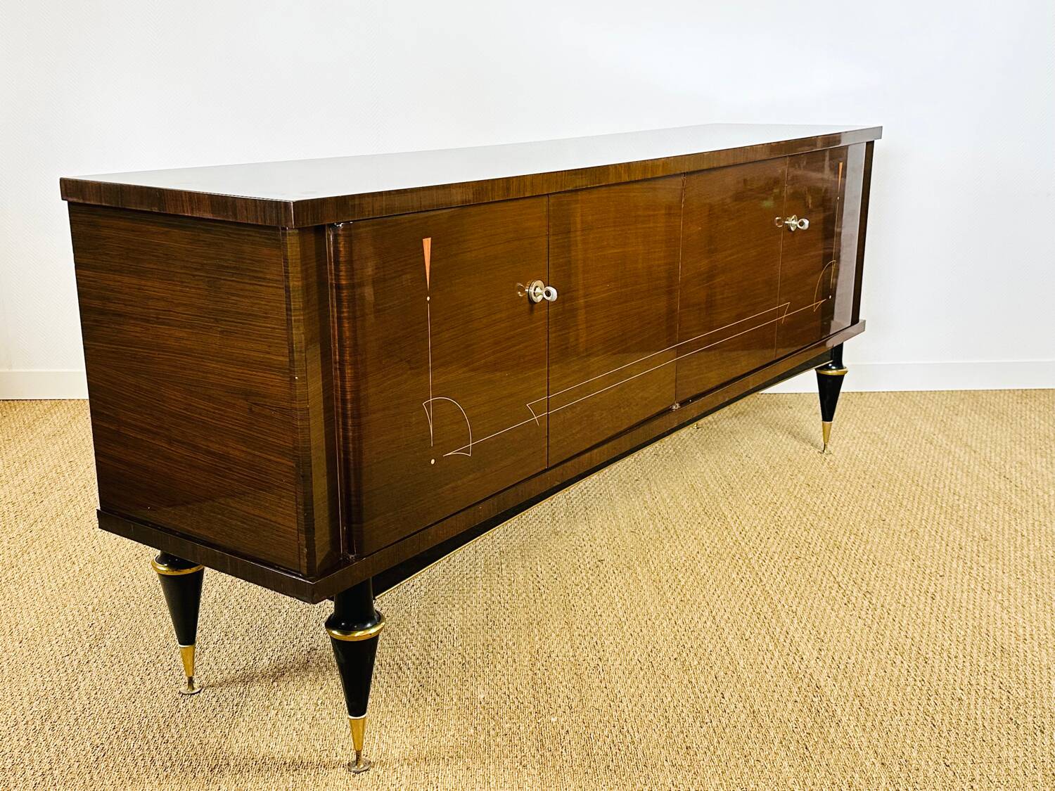 Art Deco mahogany sideboard from 1940.