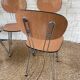 Vintage formica chairs with eiffel compass legs