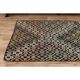Brown Orange Handmade Vintage Turkish Kilim Area Rug  112x159
