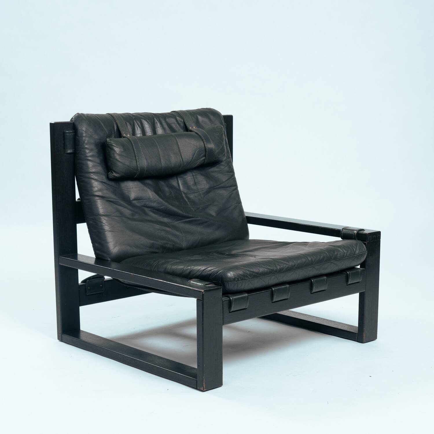 Chaises longues brutalistes avec repos-pieds de Sonja Wasseur, années 1970