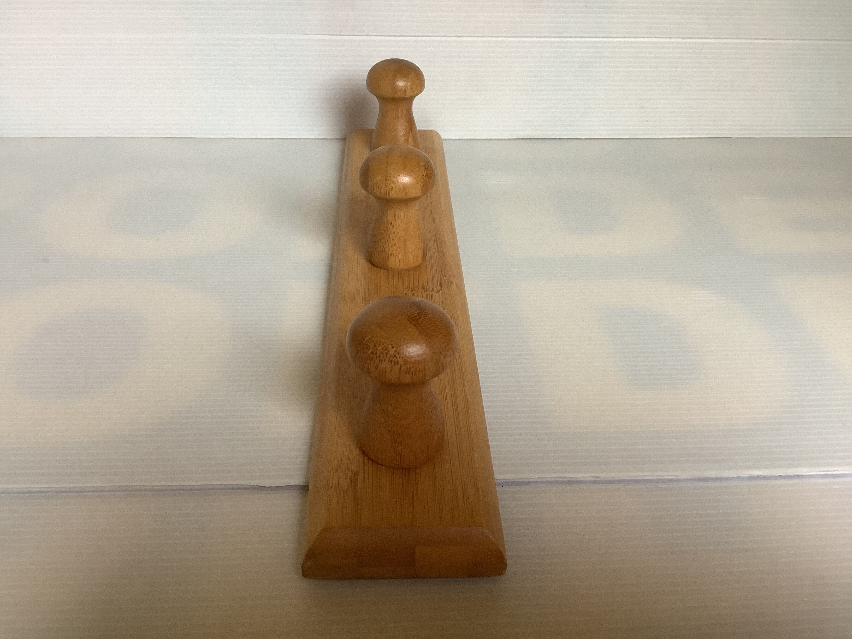 Porte manteau patères en forme de champignons bambou