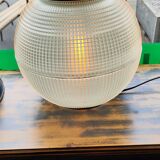 Old holophane ball industrial table lamp