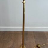 Lampadaire de parquet de style néoclassique en laiton à pieds griffes de la Maison Jansen