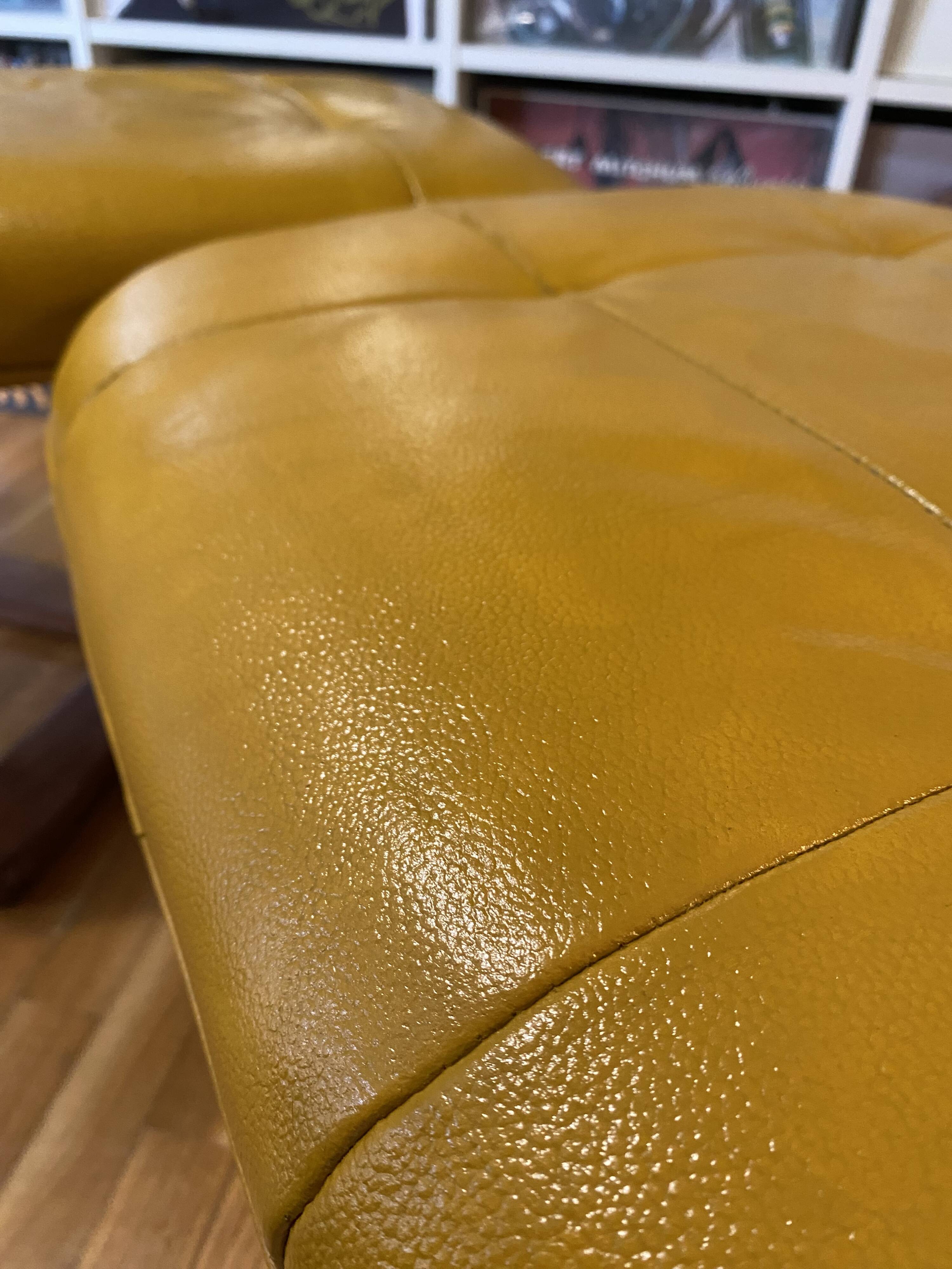 Pair of vintage Scandinavian footrests/ottomans from the 1970s – refurbished