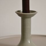 Minimalist cream ceramic candle holder